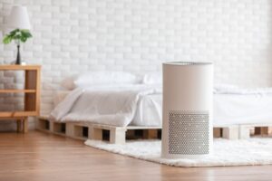 Air Purifier In Polluted Bedroom